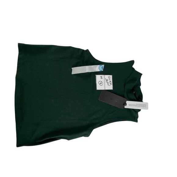 Silver Jeans Co. Dark Green Mock Neck Sleeveless Tank Top Size M NWT - Picture 7 of 7